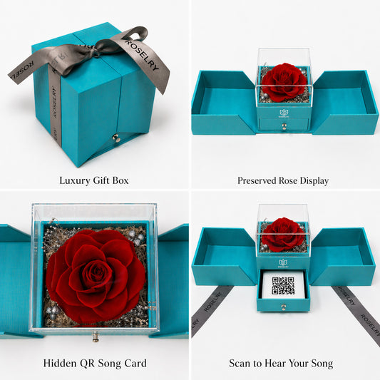Custom Song Forever Rose Gift Box Personalized Song Gift